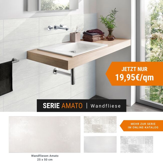 Jetzt die Fliesenserie Amato entdecken. Die Fliesenserie Amato jetzt im Angebot.